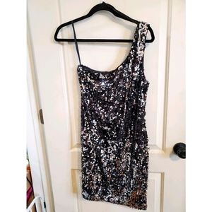 As U Wish sequin one shoulder dress